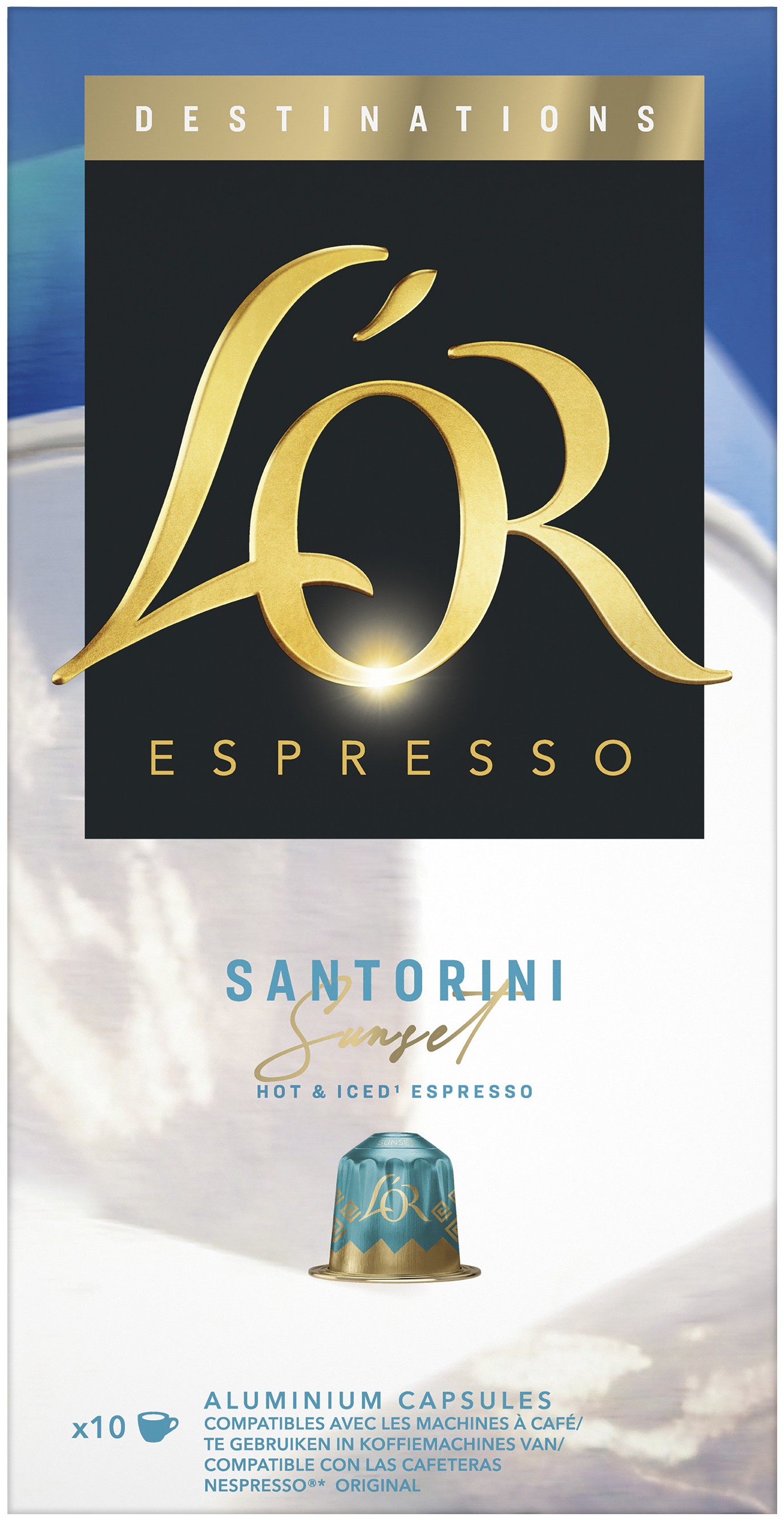 L'Or Espresso Santorini kapsle 10ks cena za kartonové balení
