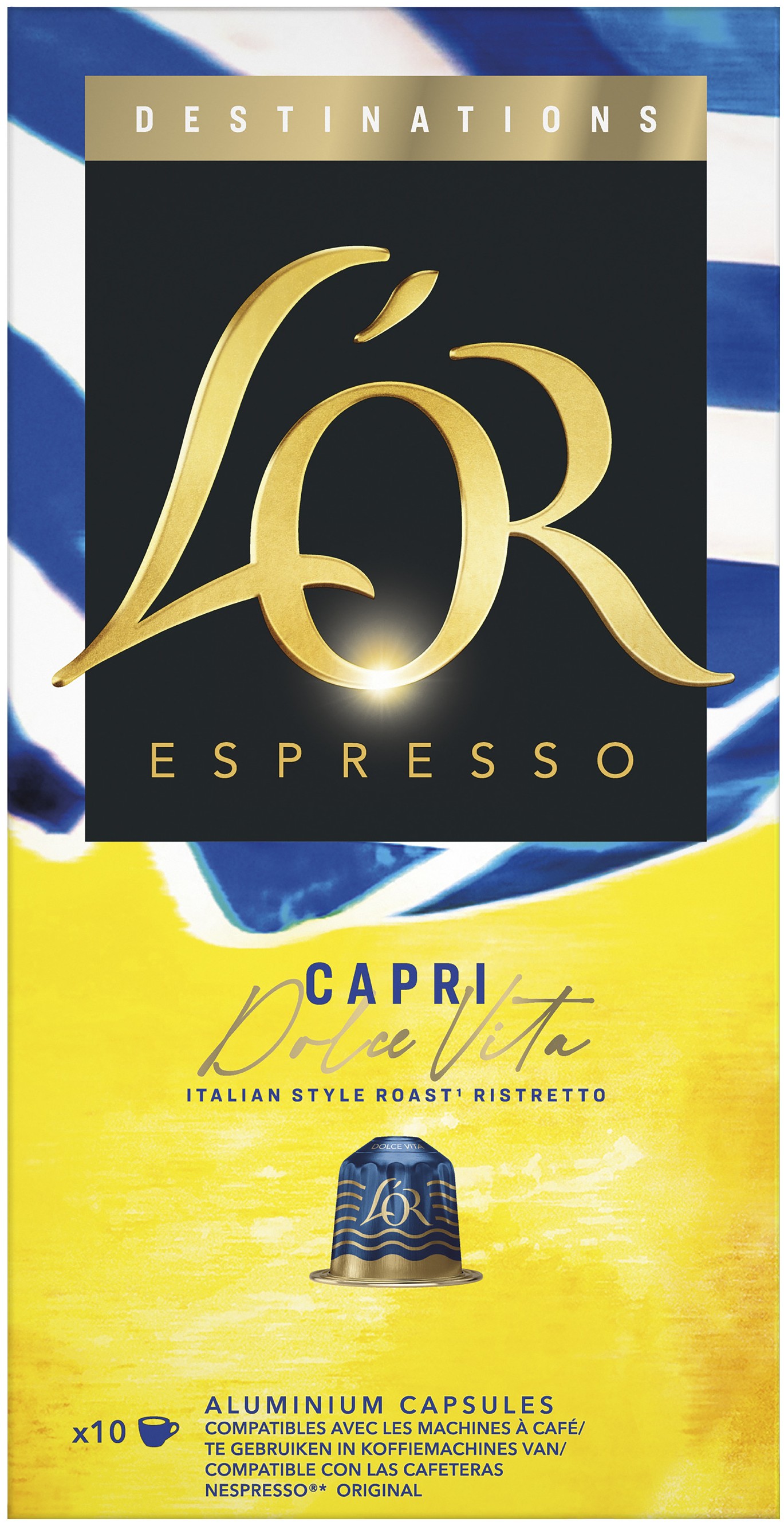 L'Or Espresso Capri kapsle 10ks cena za kartonové balení