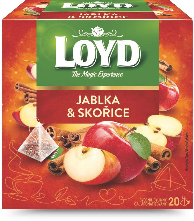 Loyd pyramida Jablko & Skořice / Apple & Cinnamon 20*2,25g
