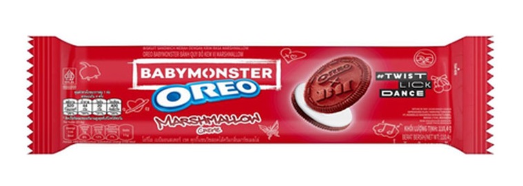 Oreo Red cookies & Marshmallow flavored creme 110.4g cena za kartonové balení