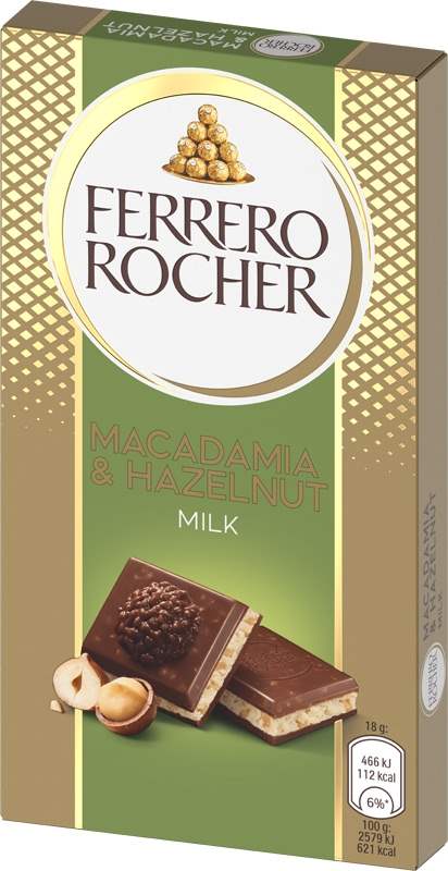 Rocher Tablet Macadamia čokoláda 90g