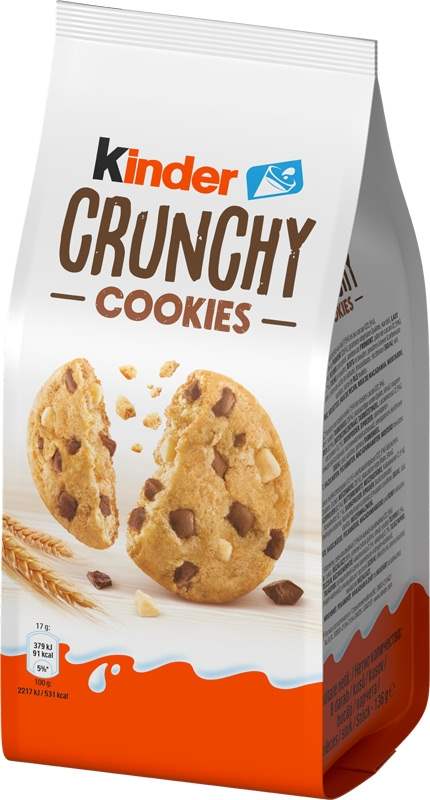 Ferrero Kinder Crunchy Cookies Sušenky s kousky čokolády 136