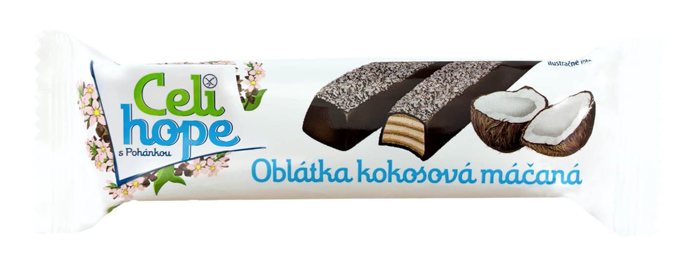 Celihope celomáčená Kokosová 34g bez lepku cena za kartonové balení
