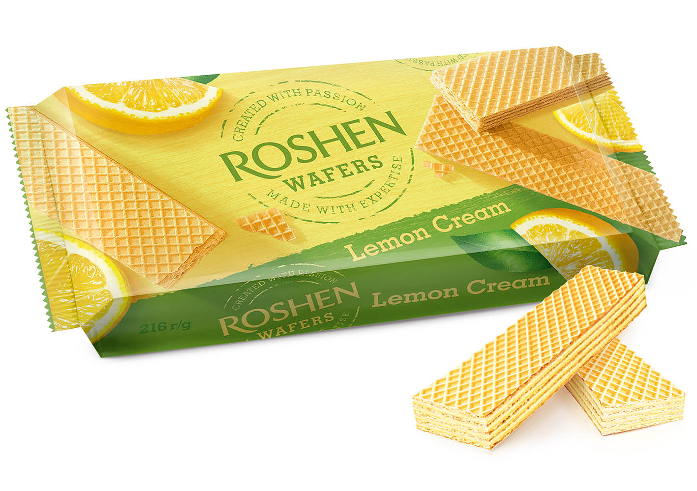 Roshen wafers Lemon (Mega Pack) 216g