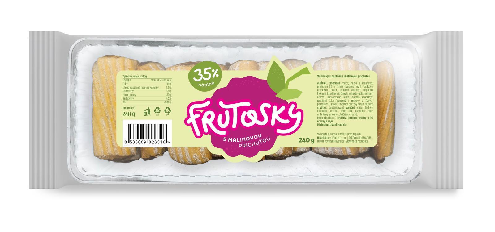 Frutosky Malina 240g cena za kartonové balení