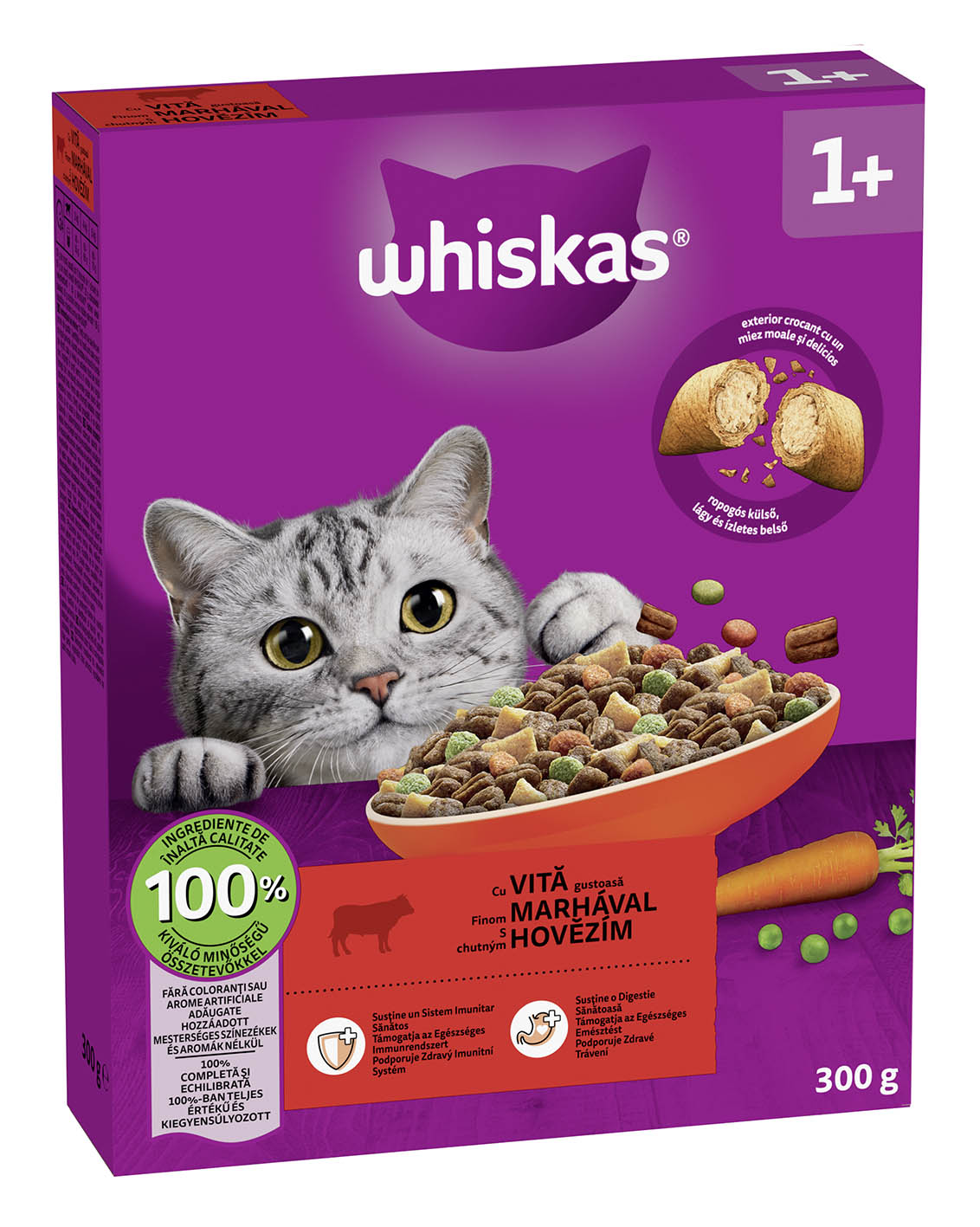Whiskas granule Hovězí 300g