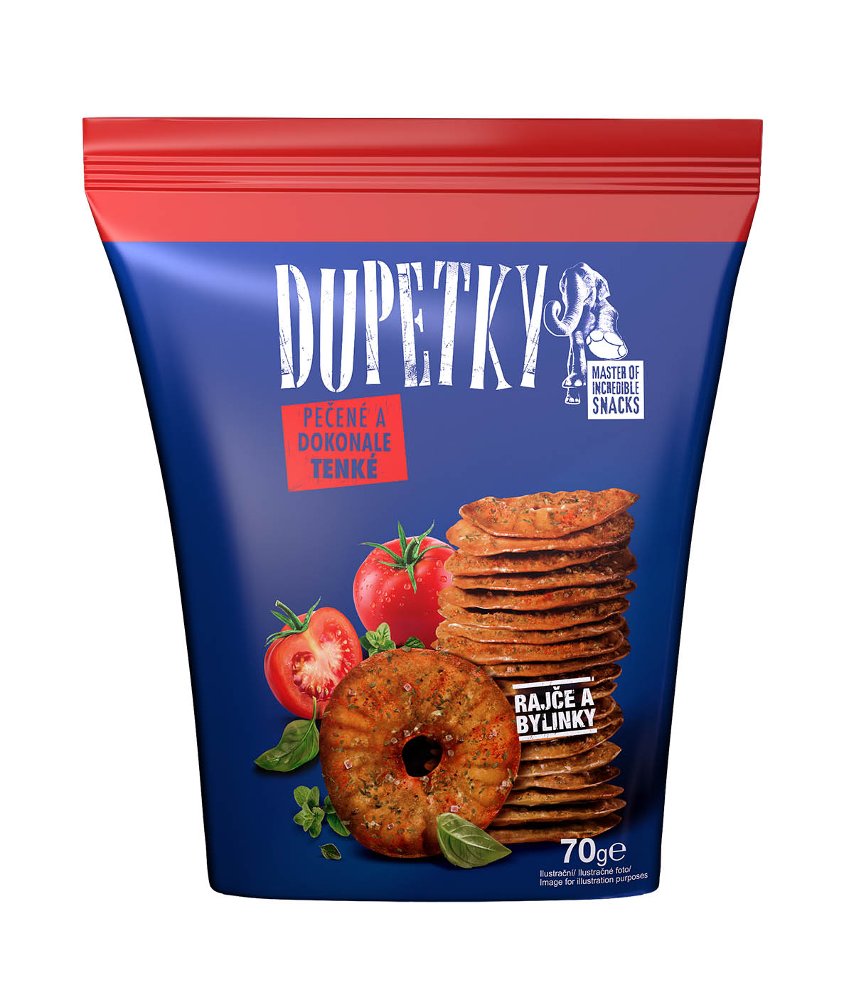 Dupetky Rajče a bylinky 70g+20% zdarma