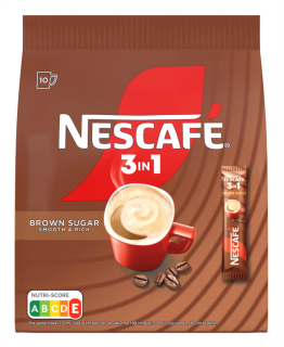 Nescafé 3v1 BROWN 10x16,5g SÁČEK                             cena za kartonové balení