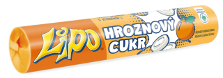 Lipo Hroznový cukr Pomeranč 32g cena za kartonové balení
