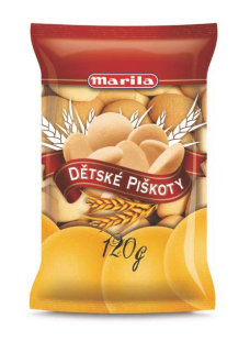 Marila Dětské Piškoty 120g retro cena za kartonové balení