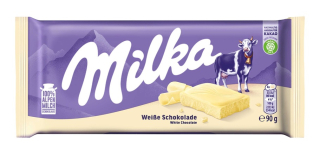 Milka 90g BÍLÁ