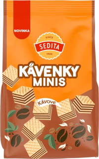 Sedita Kávenky Oplatky original minis 240g cena za kartonové balení