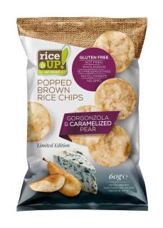 rice Chips Gorgonzola, Hruška 60g