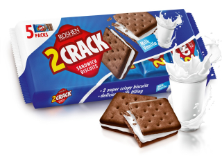Roshen 2Crack Milk Vanilla 190g