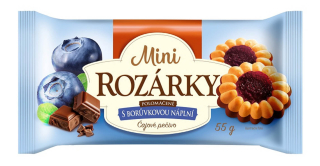 Rozárky Borůvkové polomáčené sušenky 50g