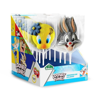 Marshamllow lízátko Looney Tunes 45g                         cena za kartonové balení