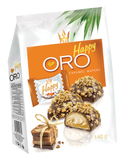 Happy Oro Oplatky 140g Karamel                               cena za kartonové balení
