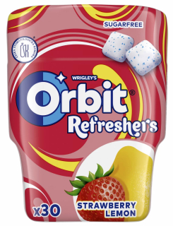 Orbit Refreshers dóza Jahoda Citrón 67g