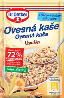 Dr.Oetker Ovesná kaše vanilka 58g cena za kartonové balení