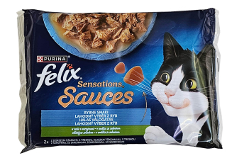 FELIX Sensations Sauce 4x85g s treskou a sardinkami