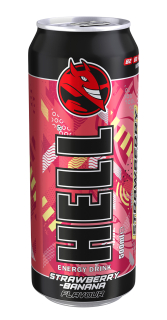 Hell Strawberry-Banana 500ml cena za kartonové balení