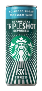 Starbucks Tripleshot bez přidaného cukru 0,3L