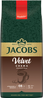 Jacobs zrnková Velvet Crema 1kg