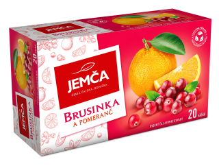 Jemča BRUSINKA-POMERANČ 20x2g