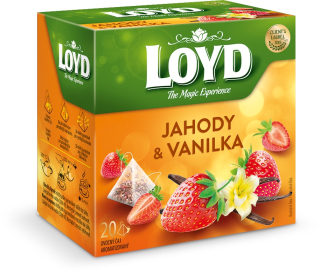 Loyd pyramida Jahody & Vanilka 20*2g