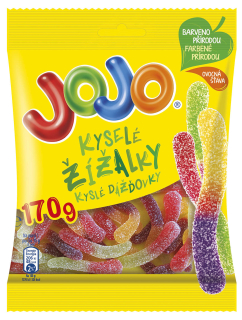 JoJo Velké 170g Kyselé žížaly cena za kartonové balení