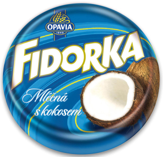 Opavia Fidorka Mléčná s kokosem 30g cena za kartonové balení