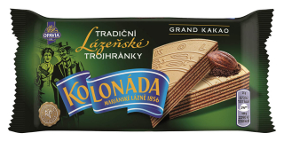 Kolonáda Trojhránky lázeňské oplatky Grand kakao 50g cena za kartonové balení