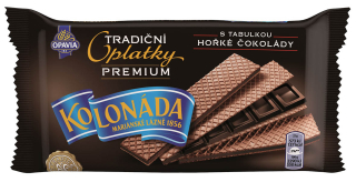 Opavia Kolonáda oplatky s tabul. hořké čokolády Premium 92g