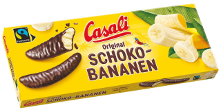 Casali Banány v čokoládě 300g cena za kartonové balení