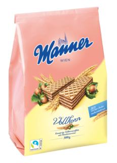 Manner Vollkorn 300g Celozrnné Oříšek cena za kartonové balení