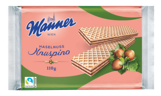 Manner Knuspino Haselnuss 110g cena za kartonové balení