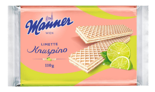 Manner Knuspino Limette 110g cena za kartonové balení