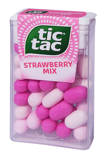 TicTac Strawberry mix 18g cena za kartonové balení