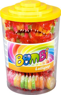 Bombi Roksová lízátka 8g cena za kartonové balení