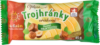 ok-fain TROJHRÁNKY oříškové DIA 45g cena za kartonové balení