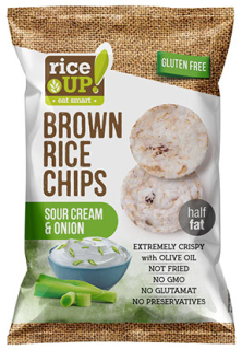 Rice Up! Chips Smetana Cibule 60g