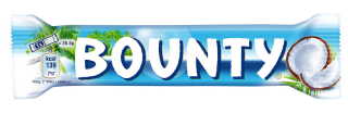 Bounty Mléčná čokoláda plněná kokosem 57g cena za kartonové balení