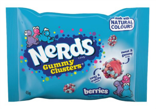 Nerds Clusters Berries 45g cena za kartonové balení
