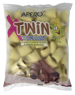 Twin Kukuřičné polštářky Čokoláda 140g