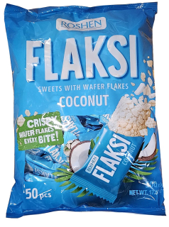 Roshen Sweets Flaksi Coconut / 54ks 500g