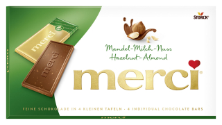 Merci tablets Ořech Mandle 100g