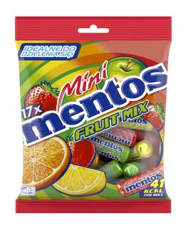 Mentos 178,5g Mini Fruit sáček cena za kartonové balení
