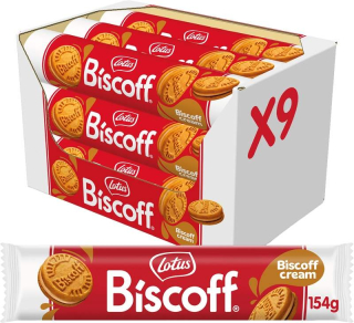Lotus Biscoff Sušenky plněné krémem Biscoff 154g cena za kartonové balení