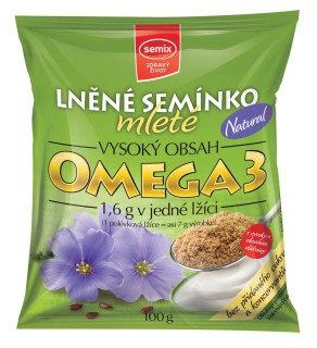 Semix Lněné semínko mleté 100g cena za kartonové balení