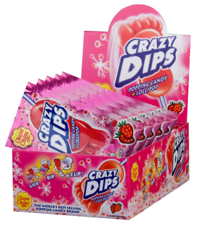 Chupa Chups Crazy Dips Jahoda 14g